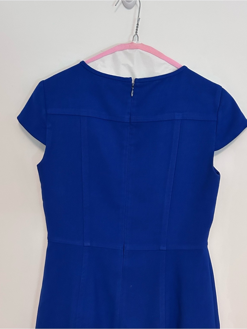 Eliza J Royal Blue Cap-Sleeve Fully Lined Mini Dress